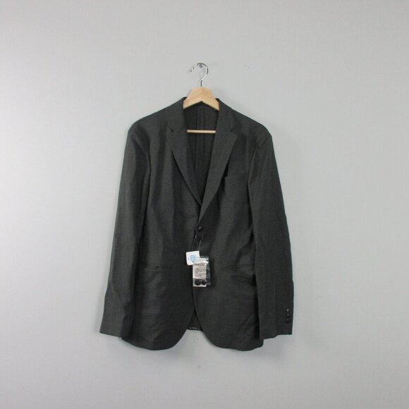 Uniqlo Kando Jacket Men's Blazer Suit S Grey Comfort Business Office Career 388 - Picture 1 of 11